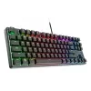 Teclado gaming mecânico TRUST 26135, 80% 87 teclas, layout QWERTZ alemão, USB com fios, preto, cabo de 1,8 m
