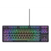 Teclado gaming mecânico TRUST 26135, 80% 87 teclas, layout QWERTZ alemão, USB com fios, preto, cabo de 1,8 m