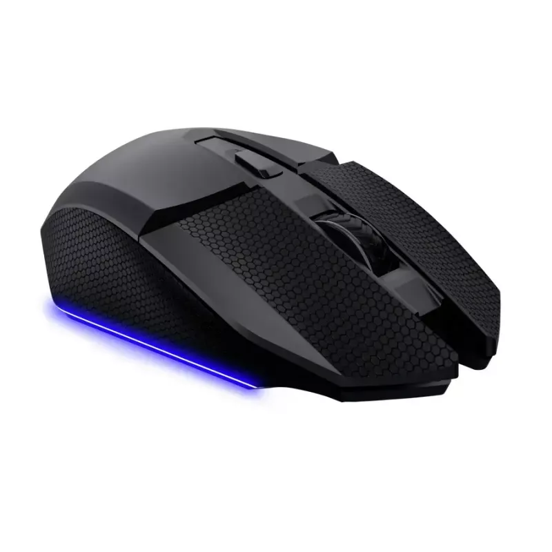 Rato gaming TRUST GXT 122 Felox+ — destro, ótico, RF Wireless + Bluetooth, 10000 DPI, 7 botões, Multi-LED, preto