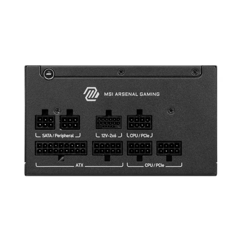 Fonte de alimentação MSI MAG A650GLS PCIE5 650 W 24 pinos ATX ATX preto