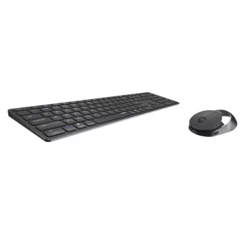 Teclado e rato Rapoo 9850M incluídos Home RF Wireless Bluetooth QWERTZ alemão cinzento