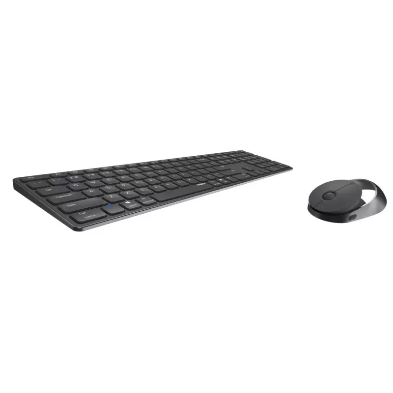 Teclado e rato Rapoo 9850M incluídos Home RF Wireless Bluetooth QWERTZ alemão cinzento