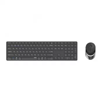 Teclado e rato Rapoo 9850M incluídos Home RF Wireless Bluetooth QWERTZ alemão cinzento