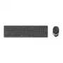 Teclado e rato Rapoo 9850M incluídos Home RF Wireless Bluetooth QWERTZ alemão cinzento