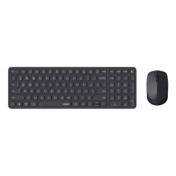 Teclado e rato Rapoo 9310M incluídos Wireless Bluetooth preto