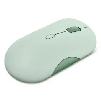 Rato ótico Bluetooth ambidestro Lenovo 350 2400 DPI, 6 botões, verde