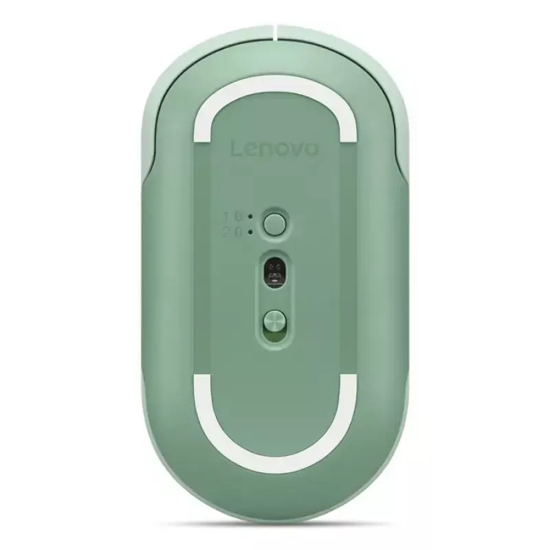 Rato ótico Bluetooth ambidestro Lenovo 350 2400 DPI, 6 botões, verde