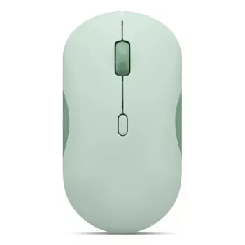 Rato ótico Bluetooth ambidestro Lenovo 350 2400 DPI, 6 botões, verde