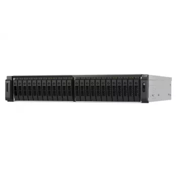 QNAP TS-H3077AFU-R7-64G NAS/servidor de armazenamento Rack (2U) AMD Ryzen™ 5 64 GB DDR5 0 TB QuTS hero Black, metálico