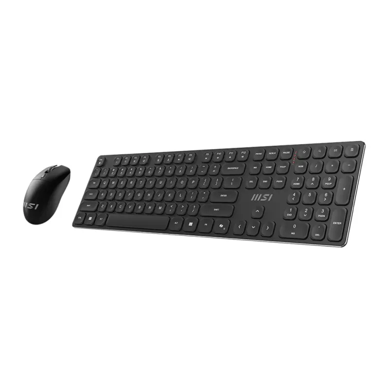 MSI FORGE K210 WIRELESS COMBO teclado e rato incluídos Home/Office USB preto