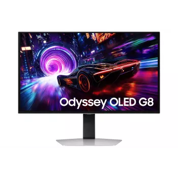 Monitor de computador Samsung S27FG814SU 27 polegadas 4K UHD OLED 2160×3840, 0,03 ms, ângulo de visão 178°, VESA, altura ajustável, metálico