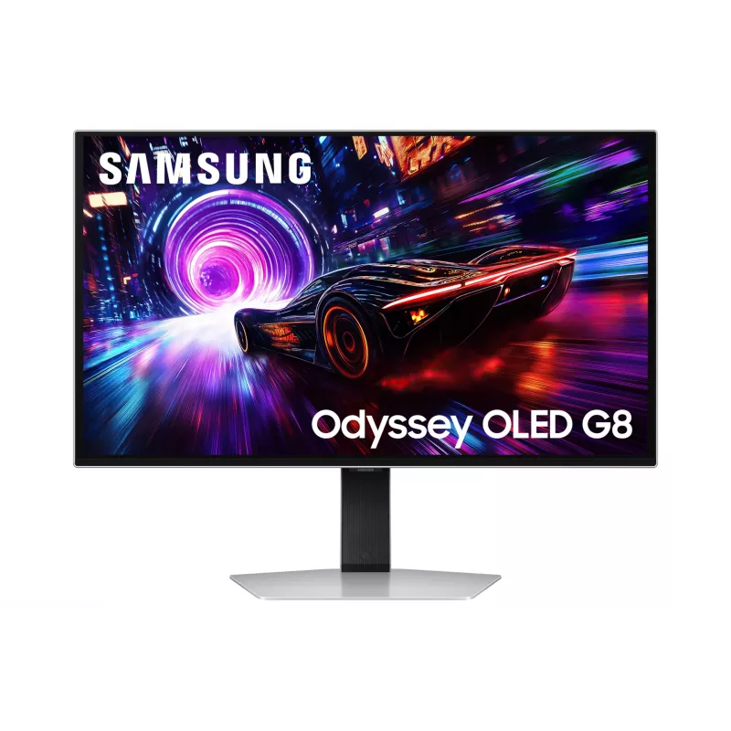Monitor de computador Samsung S27FG814SU 27 polegadas 4K UHD OLED 2160×3840, 0,03 ms, ângulo de visão 178°, VESA, altura ajustável, metálico