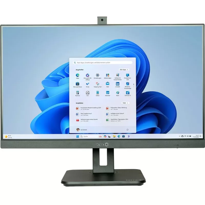 TERRA 1001378 All-in-One PC/Workstation Intel® Core™ i5 i5-12400 68,6 cm (27 polegadas) 1920 x 1080 píxeis 8 GB DDR5-SDRAM 1 TB SSD Windows 11 Home Wi-Fi 6 (802.11ax) preto
