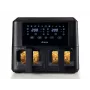 Ariete 4631 fritadeira de ar quente dupla 9L, 2400W, capacidade total 9L, 11 programas, multifunções, até 3,6 kg de alimentos fritos temperatura até 200°C, cesto duplo, preto