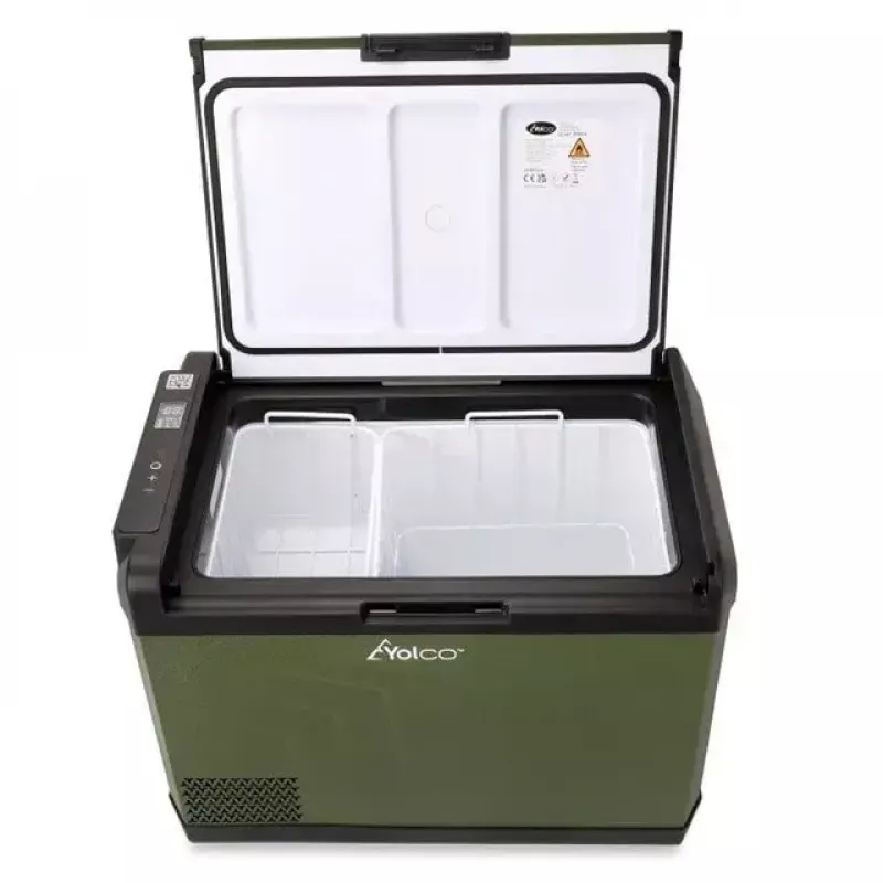 Frigorífico portátil com compressor Yolco GCX47 verde 47L de capacidade energeticamente eficiente