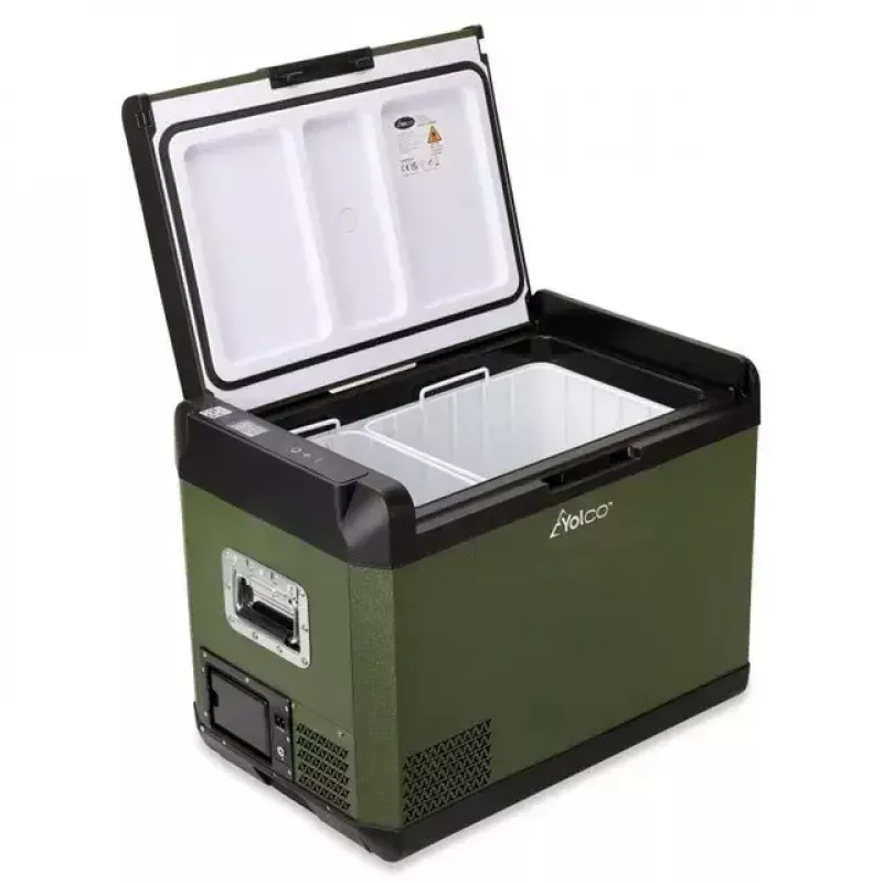 Frigorífico portátil com compressor Yolco GCX47 verde 47L de capacidade energeticamente eficiente