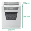 Destruidora de documentos Leitz IQ Office Security P5, corte micro, 22,3 cm, 2 x 15 mm, 23 l, 250 folhas, 55 dB