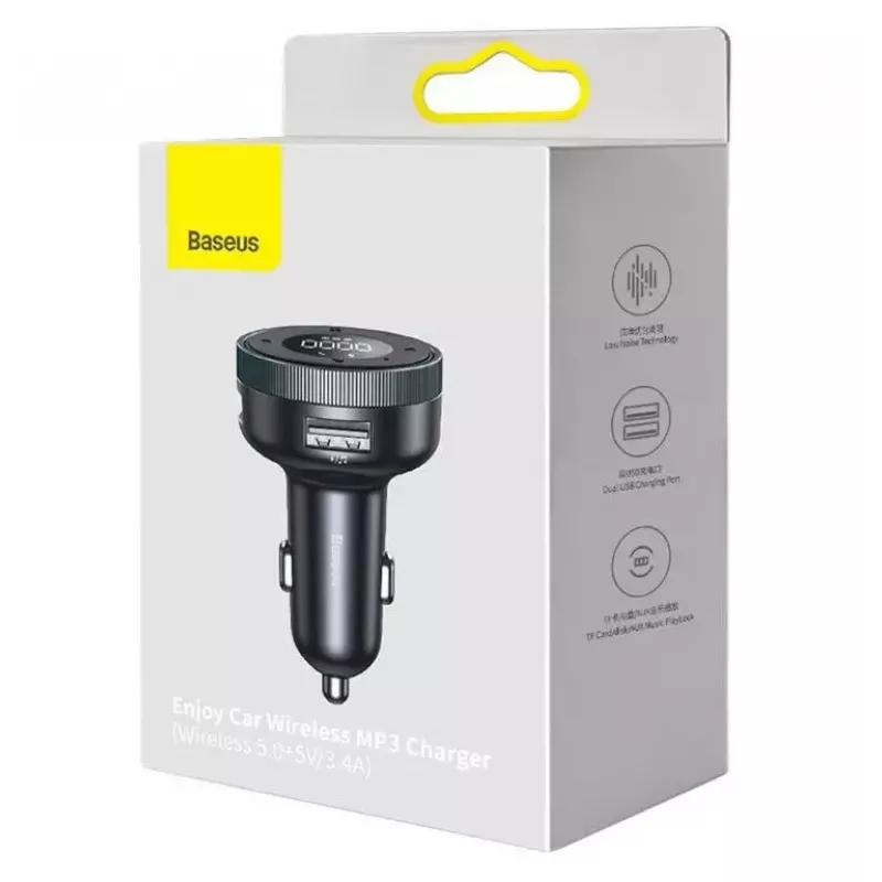Carregador de interior Baseus Energy Column smartphone preto
