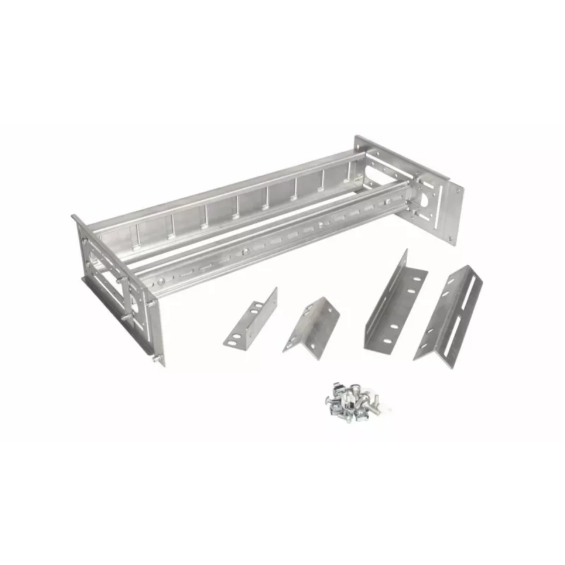 Equip EZR-DIN-4 módulo para calha DIN de 19 polegadas 2U, RAL 7035