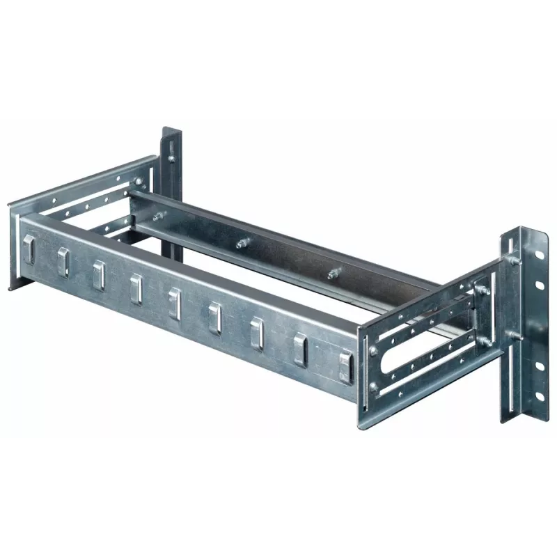 Equip EZR-DIN-4 módulo para calha DIN de 19 polegadas 2U, RAL 7035