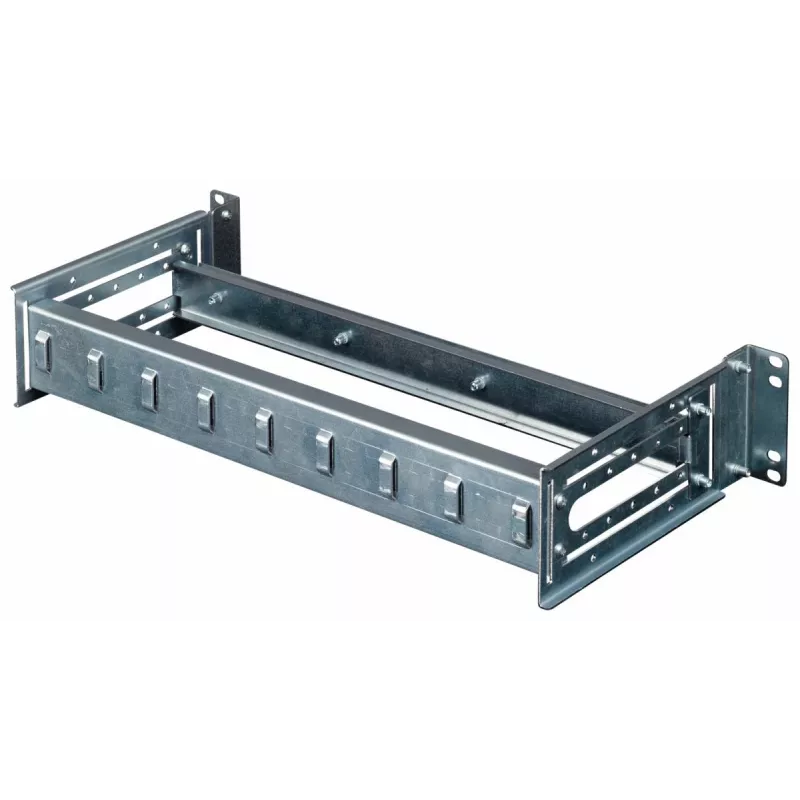 Equip EZR-DIN-4 módulo para calha DIN de 19 polegadas 2U, RAL 7035