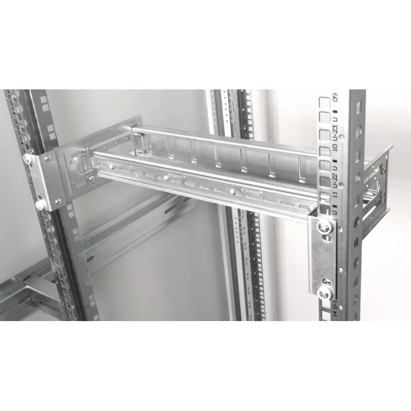 Equip EZR-DIN-4 módulo para calha DIN de 19 polegadas 2U, RAL 7035