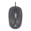 Rato com fio Manhattan Comfort II USB, preto, 1000 dpi, USB-A, ótico, ambidestro, portátil/compacto, três botões com roda de deslocamento, três anos de garantia