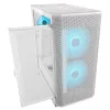 Caixa de PC midi tower COUGAR Airface FLO ARGB branco — 2x180 mm à frente, 1x120 mm atrás, suporta HDD de 2,5 polegadas/3,5 polegadas, 240×480×509 mm