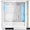 Caixa de PC midi tower COUGAR Airface FLO ARGB branco — 2x180 mm à frente, 1x120 mm atrás, suporta HDD de 2,5 polegadas/3,5 polegadas, 240×480×509 mm