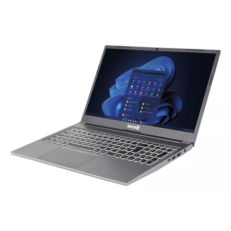 TERRA 1517R Intel® Core™ i3 i3-1315U Portátil 39,6 cm (15,6 polegadas) Full HD 8 GB DDR4-SDRAM 500 GB SSD Wi-Fi 6 (802.11ax) Windows 11 Pro alemão cinzento
