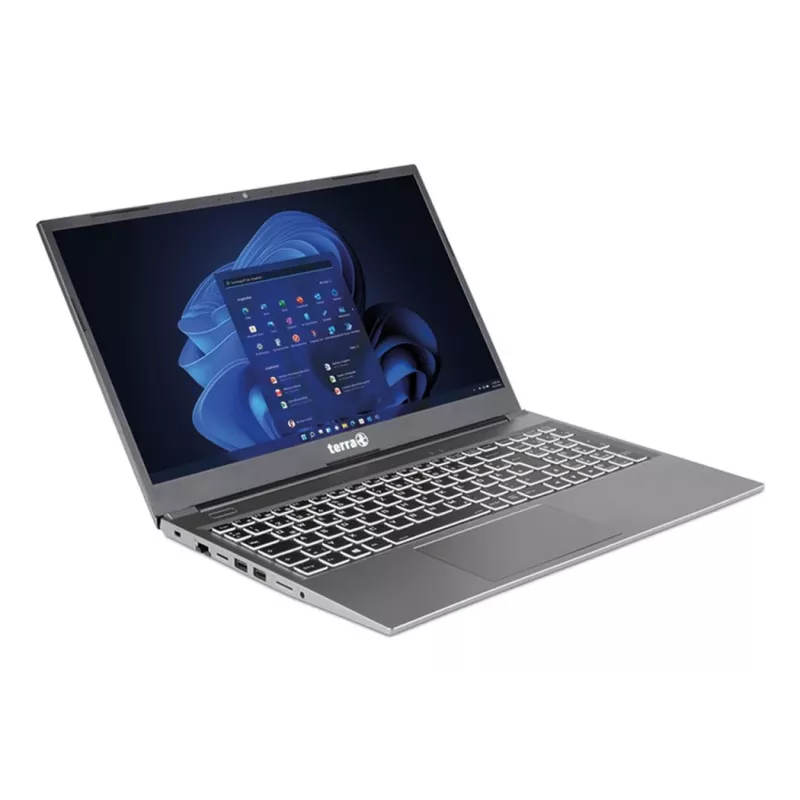 TERRA 1517R Intel® Core™ i3 i3-1315U Portátil 39,6 cm (15,6 polegadas) Full HD 8 GB DDR4-SDRAM 500 GB SSD Wi-Fi 6 (802.11ax) Windows 11 Pro alemão cinzento