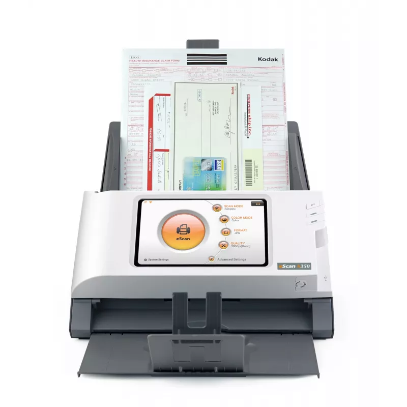 Plustek eScan A350 Essential Scanner ADF 600 x 600 DPI A4 preto, branco