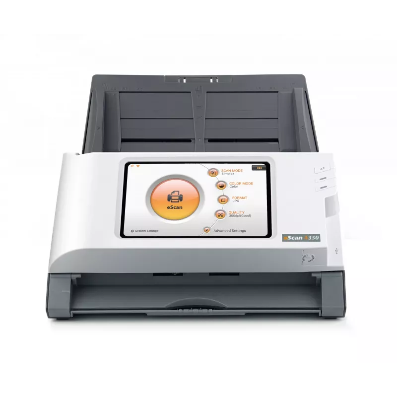 Plustek eScan A350 Essential Scanner ADF 600 x 600 DPI A4 preto, branco