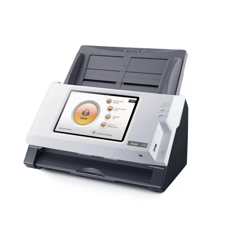 Plustek eScan A350 Essential Scanner ADF 600 x 600 DPI A4 preto, branco