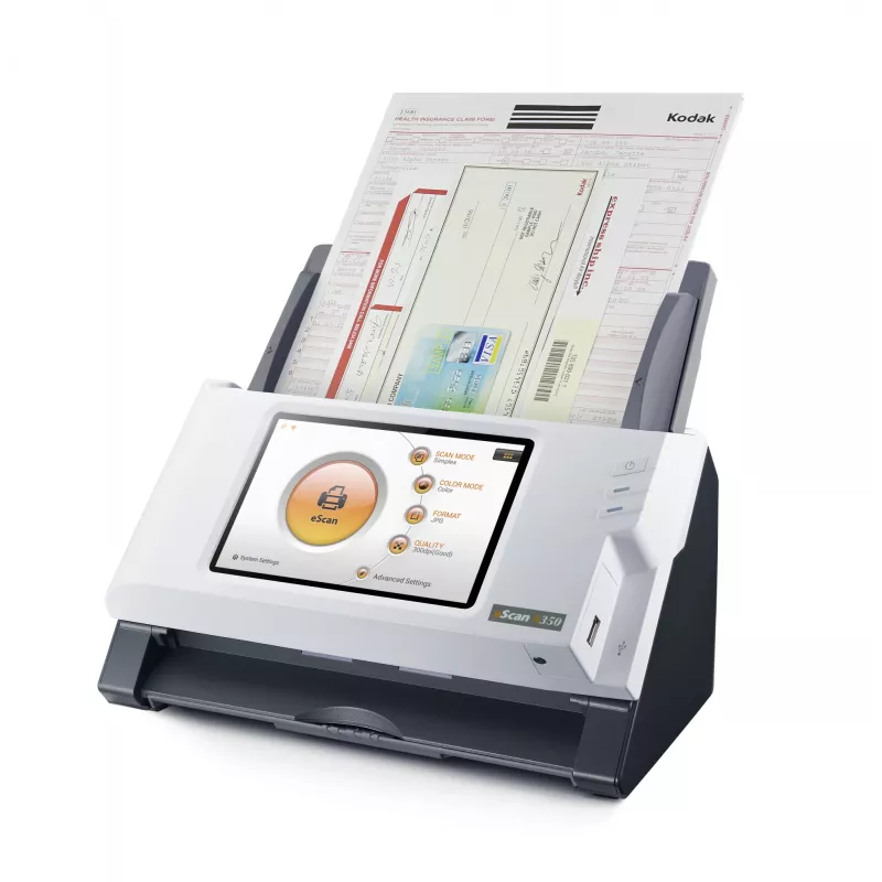Plustek eScan A350 Essential Scanner ADF 600 x 600 DPI A4 preto, branco