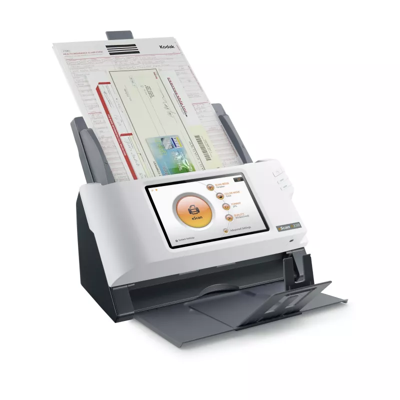 Plustek eScan A350 Essential Scanner ADF 600 x 600 DPI A4 preto, branco