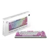 MSI FORGE GK600 TKL teclado gaming sem fios, QWERTZ DE, violeta
