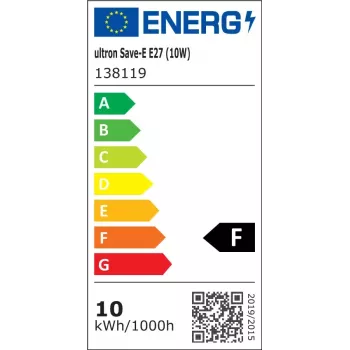 Lâmpada economizadora Ultron 138119 10 W E27 3000 K