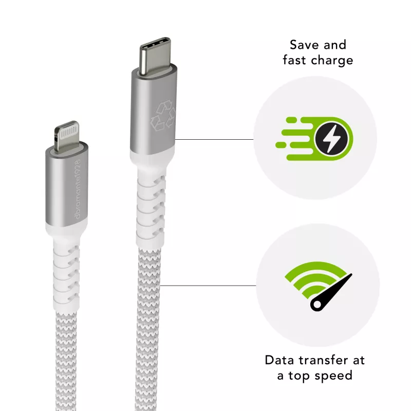 dbramante1928 re-charge Pro – cabo BRD 2m USB-C para Lightning -W