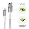 dbramante1928 re-charge Pro - cabo BRD 2,5 m USB-A para Lightning -W