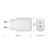 dbramante1928 re-charge Pro - Carregador de parede EU 2x USB-C 20W - W