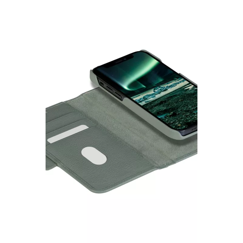 Capa carteira dbramante1928 New York para iPhone 13 Pro, verde, 3 compartimentos para cartões, compatível com 6,1 polegadas (15,5 cm)