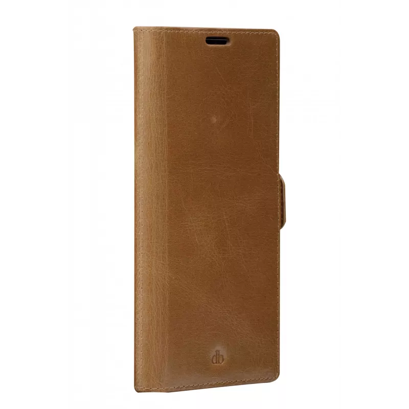 Capa folio dbramante1928 Lynge para Samsung Galaxy S22 Ultra, tan, suporta ecrãs até 17,3 cm (6,8 polegadas), suporte de mesa