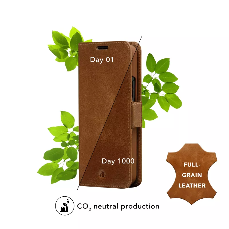 Capa folio dbramante1928 Lynge para Samsung Galaxy S22 Ultra, tan, suporta ecrãs até 17,3 cm (6,8 polegadas), suporte de mesa
