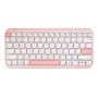 Teclado sem fios ASUS Marshmallow KW100 75% Bluetooth — QWERTZ alemão, interruptores de tesoura, rosa