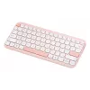 Teclado sem fios ASUS Marshmallow KW100 75% Bluetooth — QWERTZ alemão, interruptores de tesoura, rosa