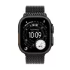 Smartwatch Apple Watch Ultra 3 GPS + Cellular 49mm caixa de titânio preto com bracelete Milanese Loop de titânio preto (Small)