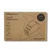 Fonte de alimentação para calha DIN QOLTEC 30W 24V 1,25A cinzento