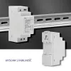 Fonte de alimentação para calha DIN QOLTEC 30W 24V 1,25A cinzento