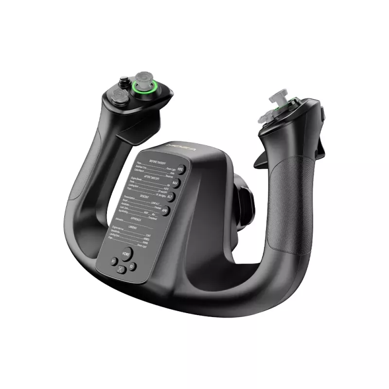 Base de voo MOZA MFY YOKE — base de voo preta em ABS e aço ligado, 142,5×202×313 mm